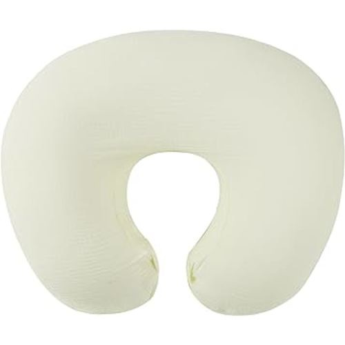 Muslin Nursing Pillow Cover Soft 100% Cotton Feeding Pillow Slipcover Fits Standard Infant Nursing Pillow or Positioner for Baby Boy and Girl, Beige