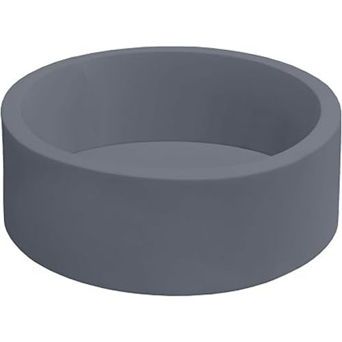 Baby Ball Pit 35.4" Soft Round Memory Foam Ball Pits NOT Included Balls Indoor Outdoor Playpen for Babies Toddlers Kids Great Gift for Girls Boys, Dark Gray
