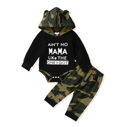 NZRVAWS Newborn Baby Boy Clothes Infant Boy Hoodie Romper Sweatshirt Pants Outfit Cute Fall Winter Clothing Set 0-18M