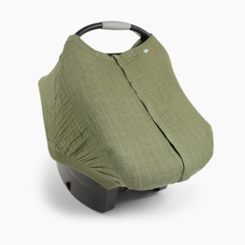 Little Unicorn Cotton Muslin Car Seat Canopy - Fern