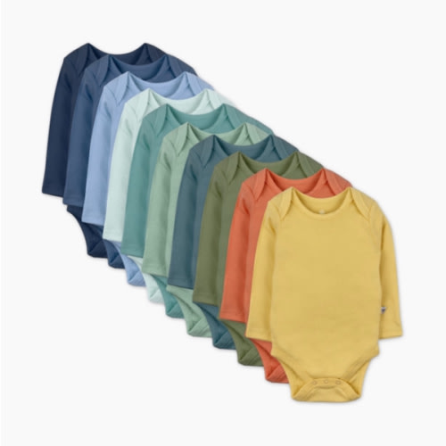 10-Pack Organic Cotton Long Sleeve Bodysuits | Honest Baby Clothing