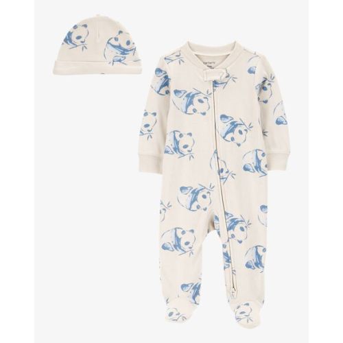 Baby Panda 2-Piece Sleep & Play Pajamas and Cap Set - Carter's | Carter's
