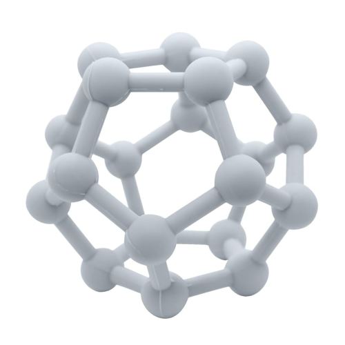 SILIBOUNCE by Kushies Soothing Squishy Sensory Teething Toy Ball for Baby. Soft on gums. 100% Food Grade Silicone, Grab & Chew - Blue