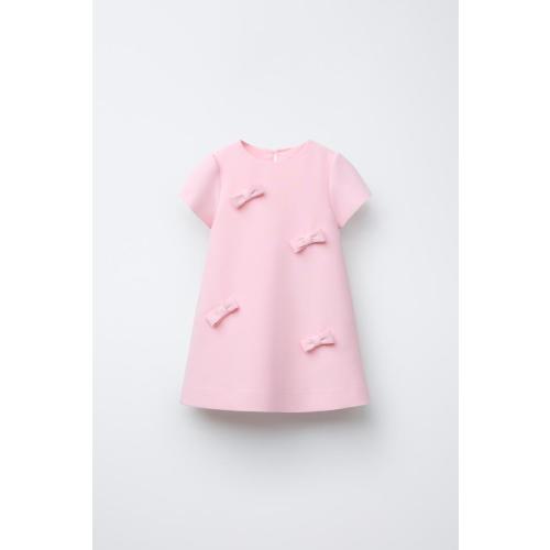 BOW DRESS - Pink | ZARA United States