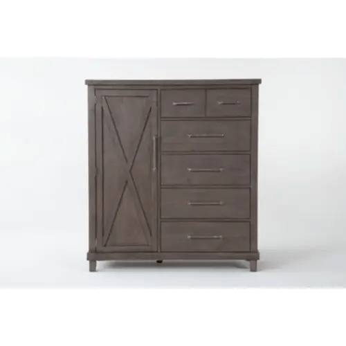 Jaxon Grey II 6-Drawer 1-Door Wood Bedroom Wardrobe Closet