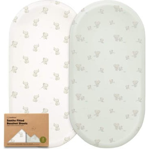 2-Pack Soothe Fitted Bassinet Sheets
