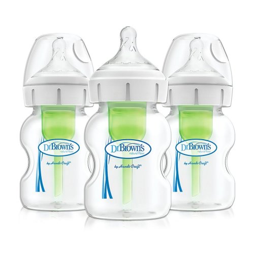 Dr. Brown's Options+ Anit-Colic Wide-Neck 5oz Baby Bottle 3-Pack