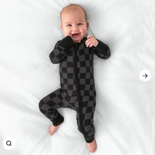Monochrome Checks Zippy – Little Sleepies