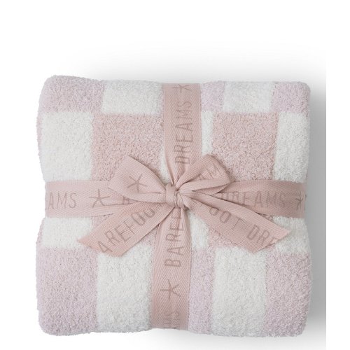 Barefoot Dreams Cozychic® Scalloped Checked Stroller Blanket