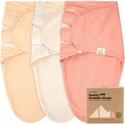 3-Pack Soothe (Wren) Swaddle Wraps (Salmon)