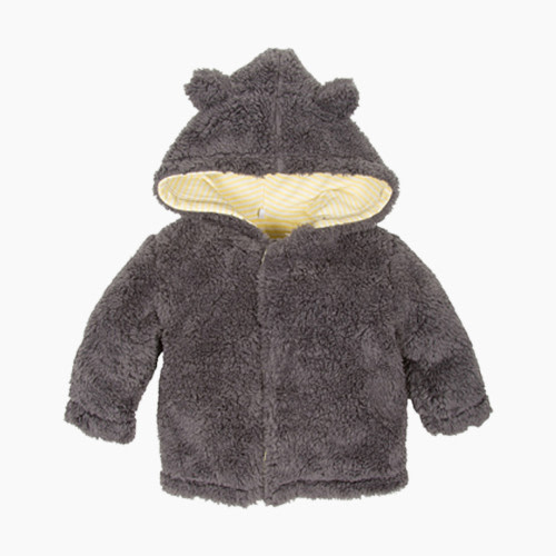 Magnetic Me Fleece Jacket - Light Grey, 0-6 M