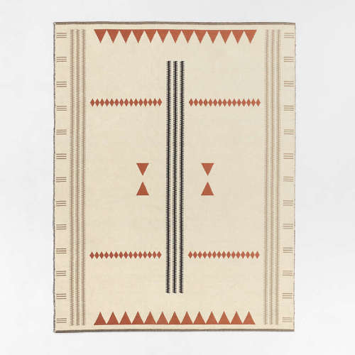Mirror Pattern Brulee Brown Chenille Kids Area Rug 5'x8'