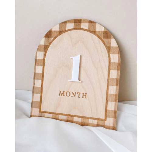 Baby Boy Milestone Marker Boy Monthly Milestone Baby Boy Month Milestone Baby Wooden Milestone Monthly Sign Baby Milestone Card Baby Shower
