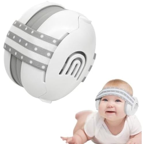Adjustable Baby & Toddler Noise Cancelling Headphones - Ear Muffs for Kids 1-3 for Airplane Travel