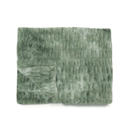 Green Faux Fur Blanket | Lily Pad | Lola Blankets