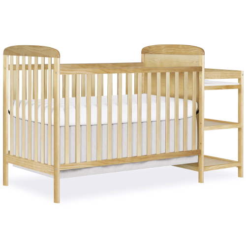 Dream On Me Anna 3-in-1 Full Size Crib and Changing Table Combo in Natural