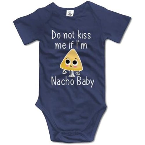 Do Not Kiss Me If I'm Nacho Baby Baby Short Sleeve Bodysuit Infant Playsuit