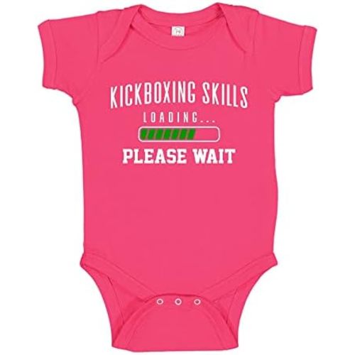 Kickboxing Baby Bodysuit One Piece Or Toddler T-Shirt Kickboxing Skills Loading Please Wait