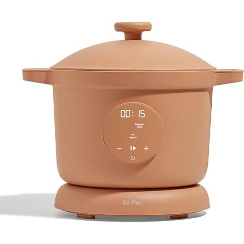Our Place Dream Cooker | 6-quart Multicooker | 4 Versatile Modes | Pressure Cook, Slow Cook, Sear & Saute, Keep Warm | Hands-Free Steam Release | Tailored Control Panel | Spice