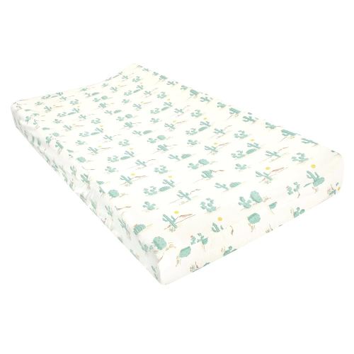 Hudson Baby Unisex Baby Changing Pad Cover, Desert Cactus, One Size