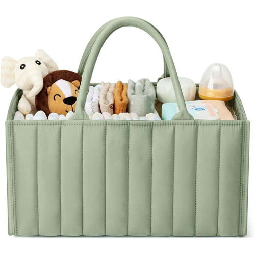 Baby Diaper Caddy Organizer, Portable Stylish Nursery Storage Basket, Newborn Essentials, Newborn Caddie Car Travel