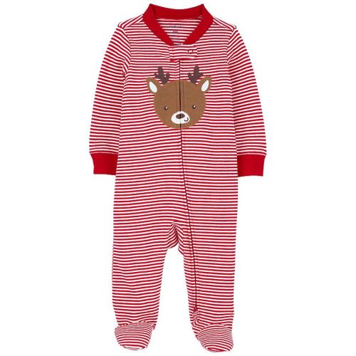 Baby Carter's Reindeer 2-Way Zip-Up Cotton Sleep & Play