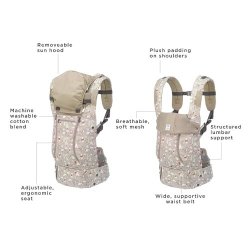 LÍLLÉbaby Complete All Seasons Ergonomic 6-in-1 Baby Carrier Newborn to Toddler - with Lumbar Support - for Children 7-45 Pounds - 360 Degree Baby Wearing - Disney's Pooh's Perfect Day