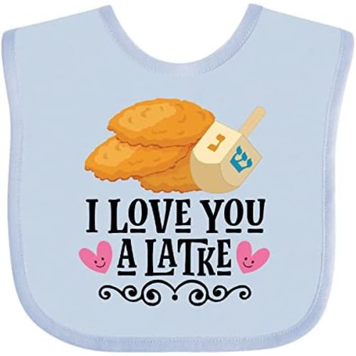 inktastic Hanukkah Cute Latke Dreidel Baby Bib
