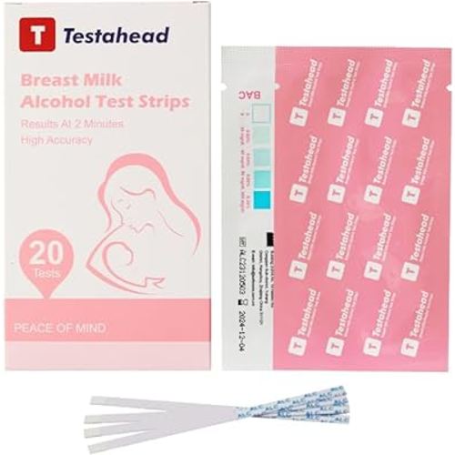 Breastmilk Test Strips, Fast and Accurate Home Breastfeeding Test Strips, 2 Minute Results, 20 Pack