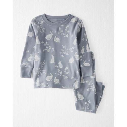 Baby 2-Piece Organic Cotton Bunny-Print Pajamas - Little Planet | Carter's