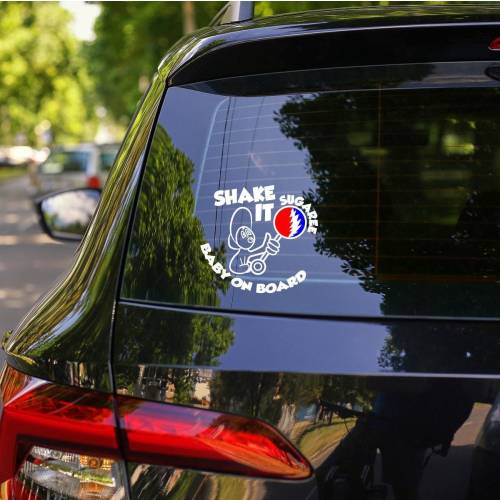 Baby On Board Grateful Dead Decal | Deadhead Car Sticker 6x6 Vinyl