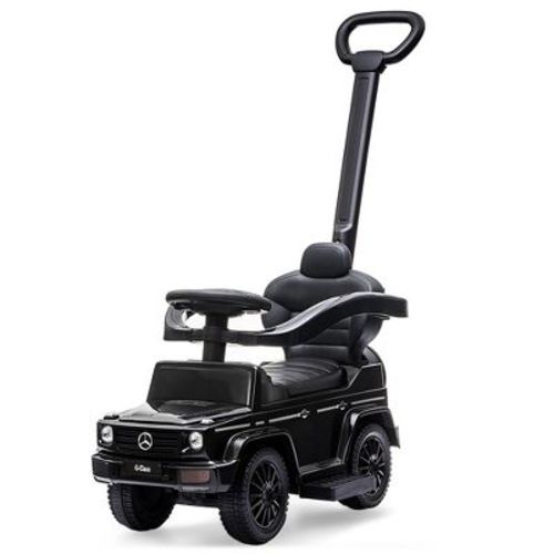 Best Ride On Cars Kids Outdoor Stroller Mercedes G-Wagon 3-in-1 Push Car with Detachable Handle, Safety Rails, and Working Horn