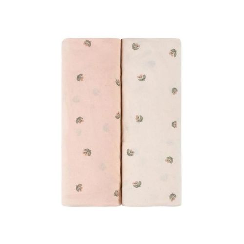 Ely's & Co. Baby Changing Pad Cover - Cradle Sheet 100% Combed Jersey Cotton Pink for Baby Girl