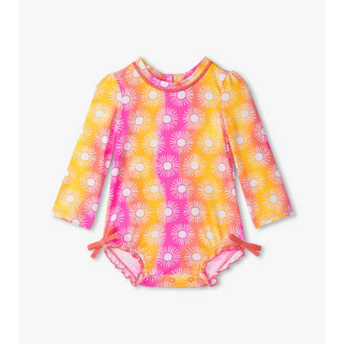 Hatley Baby Girls Sunshine Rashguard Swimsuit