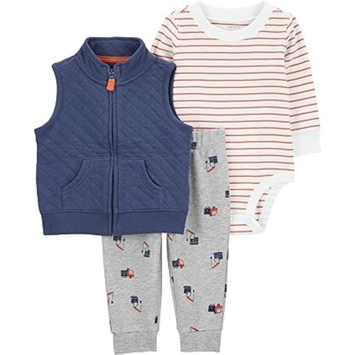 Carter's Baby Boys 3 Piece Little Jacket Set (Polar Bear)
