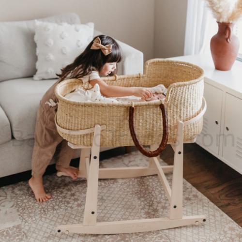 Addy & Sage XL Johari Moses Baskets | Safe Room Sharing | Baby Eco Trends