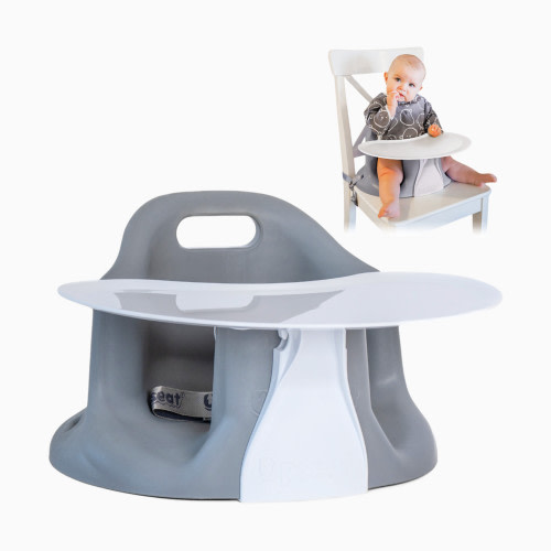 Baby Floor & Booster Seat with Tray - Grey