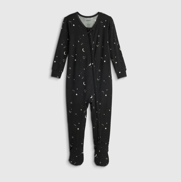 Bamboo Footie Pajama - Baby in Night Sky