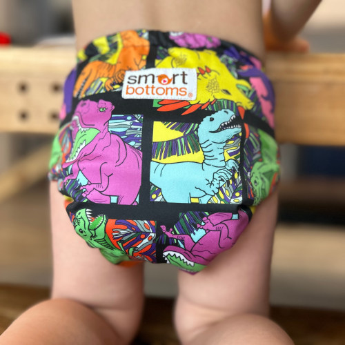 Organic Cotton All-in-One Cloth Diaper - Rad Raptor | Smart Bottoms