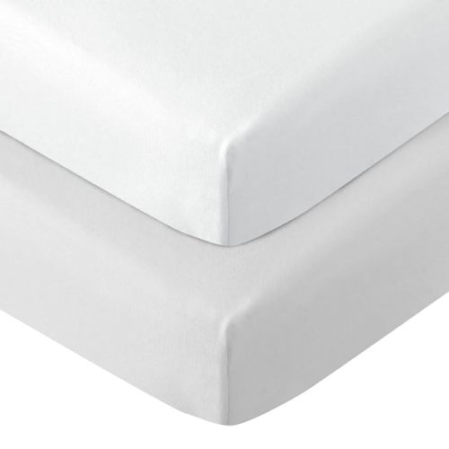 Pack and Play Sheets 2 Pack, 100% Cotton