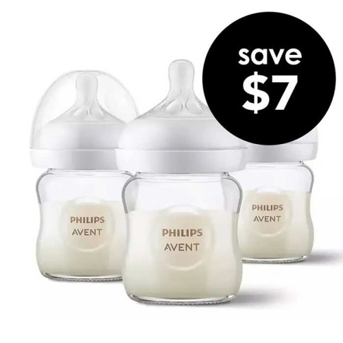 Natural Glass Bottle (4 oz) 3 Pk