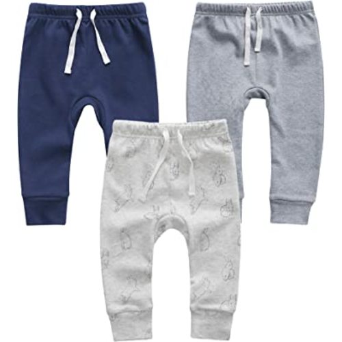 Owlivia Organic Baby Pant Legging Jogger for Infant, Baby Boy, Baby Girl, Toddler