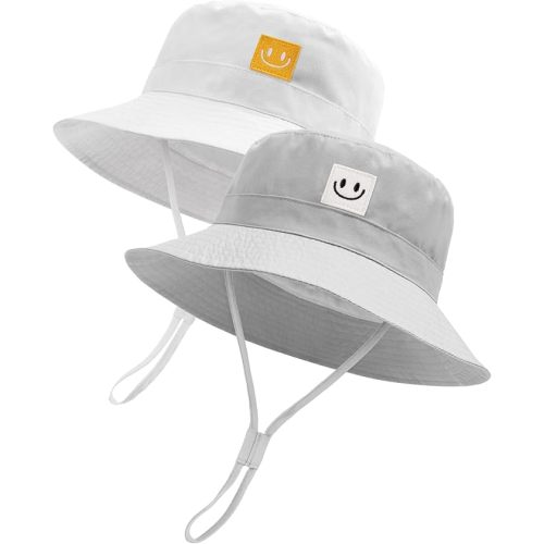 FURTALK Baby Sun Hat Smile Face Toddler Boys Girls Bucket Hat 0-5 Years Kids UPF 50+ Sun Protection Summer Hats