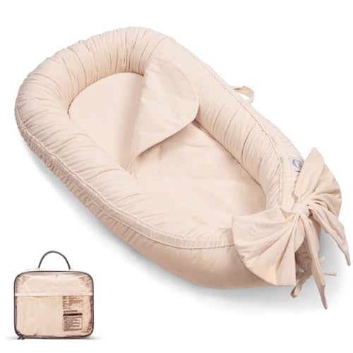 Baby Lounger, Infant Lounger for Newborn,Portable Baby Nest Cover Breathable & Soft, Newborn Essentials