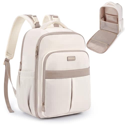mommore Diaper Bag Backpack Large Baby Bag 37L with 15.6'' Laptop Sleeve Mom Bags with Insulated Pockets, Changing Pad, Stroller Straps, Travel, Work