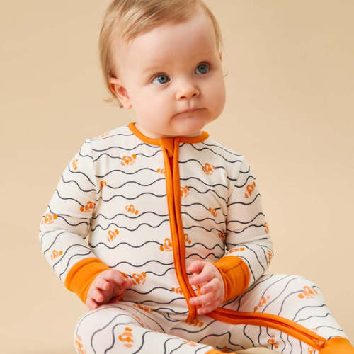 Clown Fish Clever Zip Romper (9-12 Months)