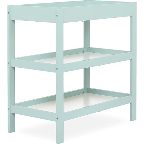 Dream On Me, Ridgefield Changing Table, Mint & White 33.5x16x33.5 Inch (Pack of 1)