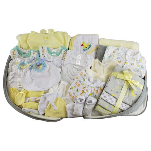 Bambini Unisex Baby Layette Gift Sets, Yellow, 62-Piece
