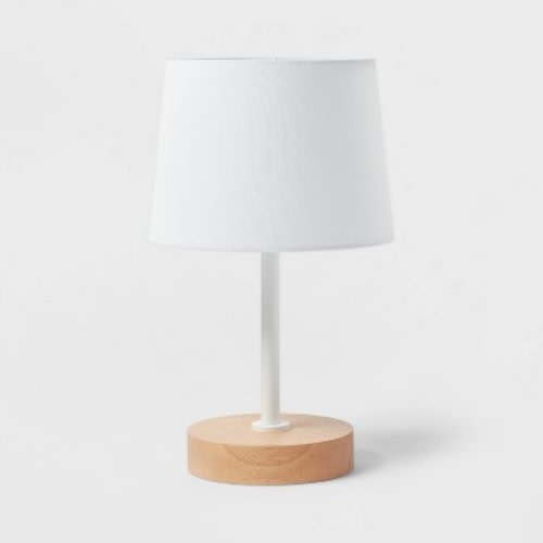 Kids' Table Lamp White/Wood - Pillowfort™