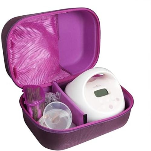 Hermitshell Travel Case for Spectra Baby USA S1 Plus / S2 Plus Premier Electric Breast Pump (Purple)